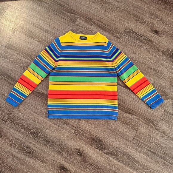 Lauren Ralph Lauren Sweaters - Lauren Ralph Lauren Multi Colored Stripe Cotton Sweater